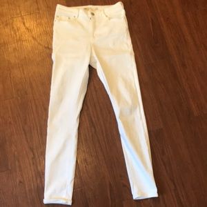 ASOS High Waisted Skinny Jean in White